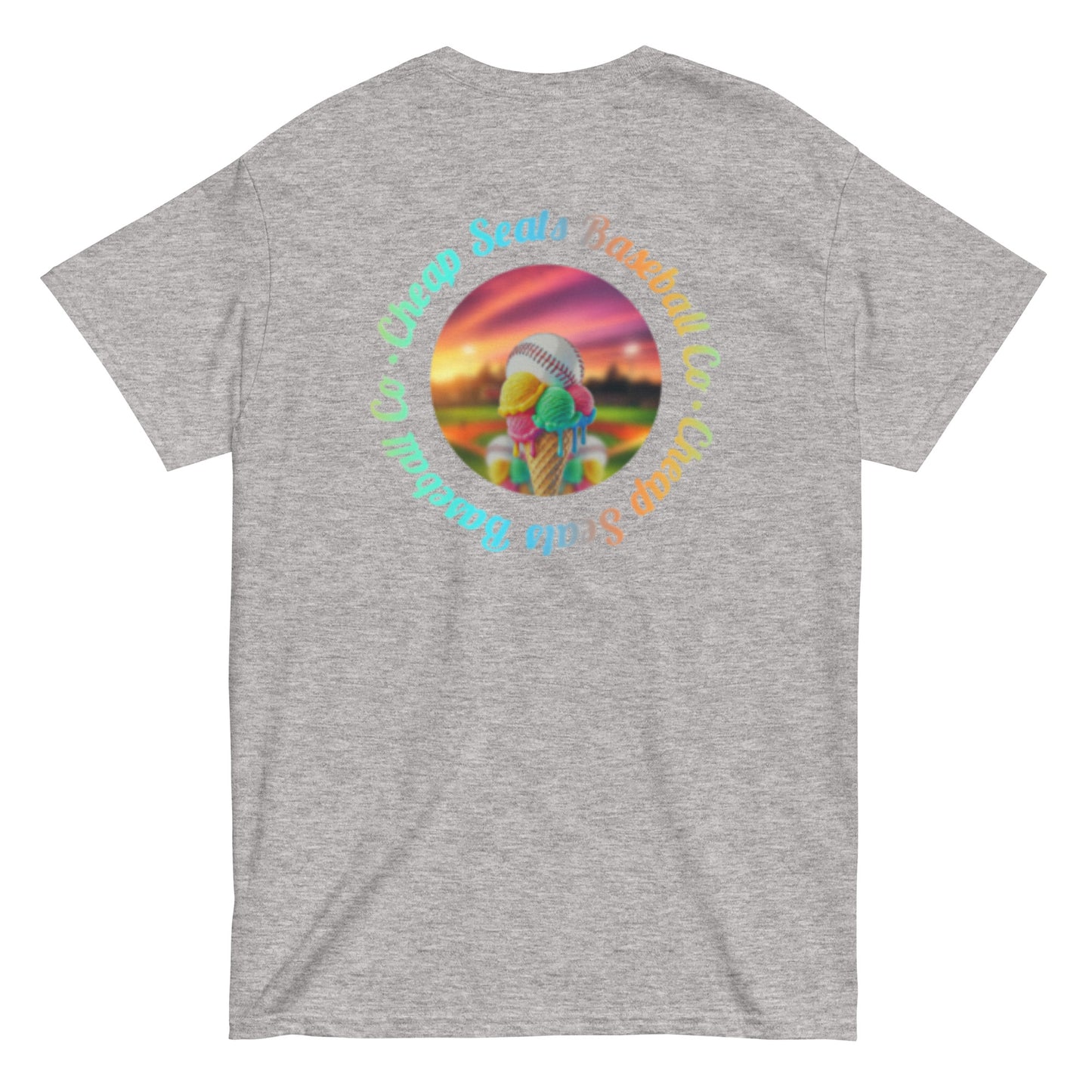 “Sherbet” Baseball - Adult Gildan T-Shirt
