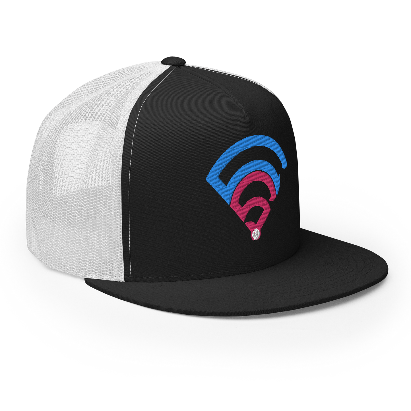 Trucker Cap (Pink/Blue Logo)