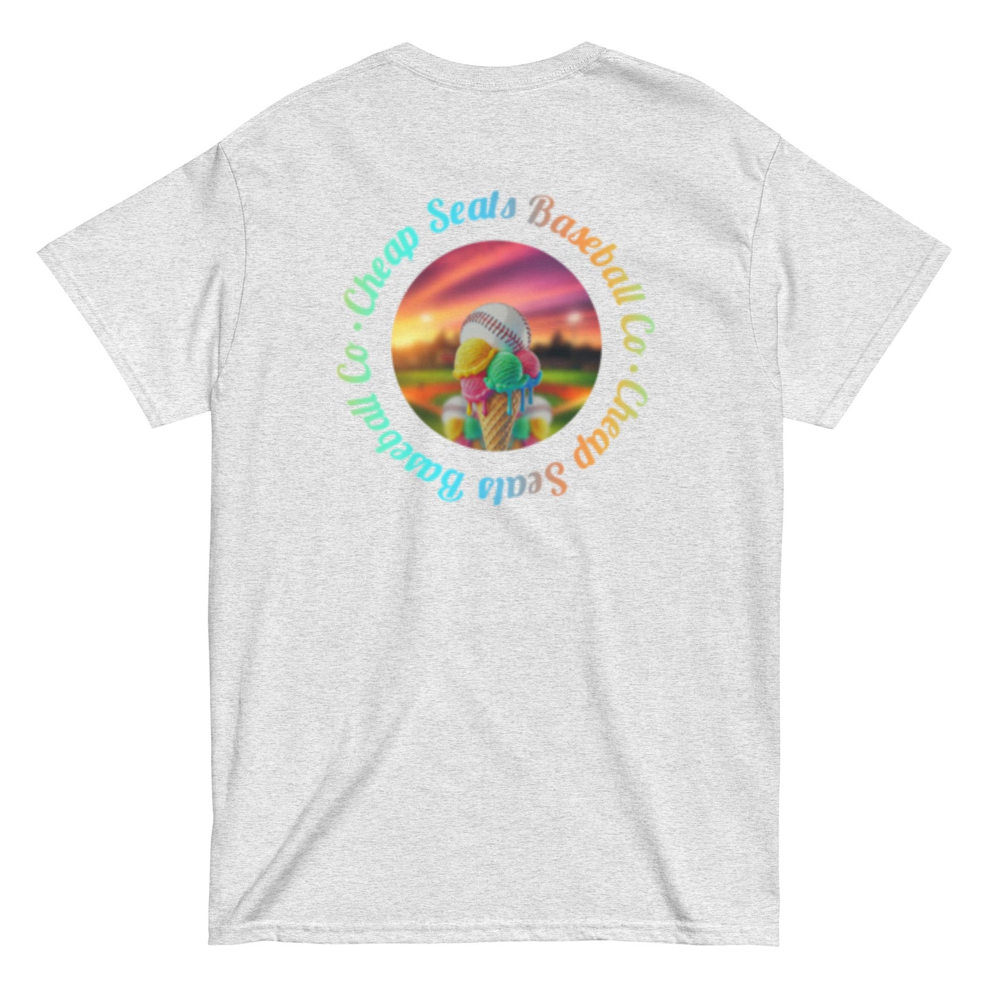 “Sherbet” Baseball - Adult Gildan T-Shirt