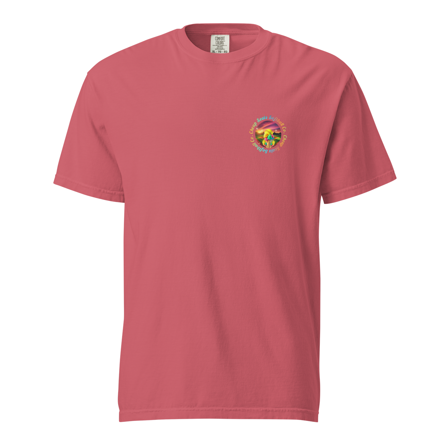 "Sherbet" Softball Adult Comfort Colors T-Shirt